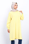 Yellow Modal Tunic with Slits on the Sides