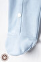Unisex Happy Printed 0-6 Months Combed Organic Cotton Baby Romper with Booties - 5