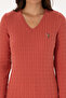 سترة نسائية أساسية برقبة على شكل حرف V من Dusty Rose 50307700-VR026 - 6