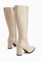 Deniza Beige Heeled Women's Boots - 5