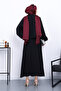 Black Jacket Skirted Modal Suit - 3