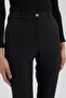 Flare Leg Trousers Black - 3