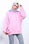 Pink Kangaroo Pocket Modal Sweatshirt - 3