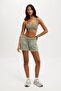 Mint Green Cotton Women's Shorts Sh287 - 6