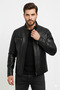 Men's Genuine Black Leather Jacket