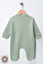 Unisex Cozy Season Printed 0-6 Months Combed Organic Cotton Baby Romper with Booties - 6
