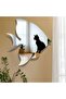 ملصق حائط مرآة أكريليك على شكل سمكة من تصميم - تصميم ديكور البحر الأبيض المتوسط - 4