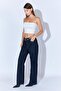 Women's Rins Wash Five-Pocket Palazzo Jean Pants - 3