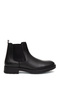 Black 100% Leather Rubber Sole Chelsea Boots 50318873-Vr046 - 2