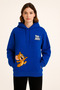 Unisex Hooded Sweatshirt - 3 Thread Ruched - Tom and Jerry Printed - Comfortable Casual Hoodie - 2