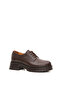 Genuine Leather Thick Winter Sole Lace-Up Women's Shoes - 4