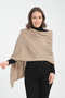 Openwork Pattern Detailed Knitwear Shoulder Shawl – Elegant Women's Shawl - 3
