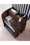 Wooden Desktop Shelf Organizer Pen Holder Napkin Holder - 8