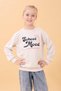Boys and Girls School Printed Crew Neck Seasonal Sweatshirt Stone - 2