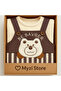 Baby Boys 2-Piece Romper Set - Topwear and Bear Embroidered Salopet - 3