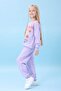 Girl's Cake Printed Seasonal Top and Bottom Set Lilac - 2