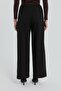 Elastic Waist Wide Leg Trousers Black - 4