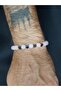 Pink Glass Beads and Heart Hematite Stone Bracelet - 3