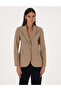 Beige Slim Fit Jacket 50319423-Vr011