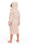 100% Bamboo Girl's Hooded Floral Patterned Dressing Gown / Bathrobe - 4