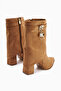 Nisha Taba Suede Thick Heeled Women's Boots - 5