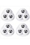 4 Pcs 3 Ball Bearing Goods Sliding Device with Rotating Wheels Goods Transport Device Stainless Steel