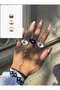 Set of 3 Palm Flower Rings