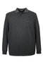 Large Size Polo Neck Thessaloniki Sweatshirt with Pockets (Wide Comfortable Fit)