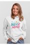 Oversize Hooded Hoodie - Unisex Just Printed Sweatshirt Streetwear Style White