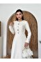 White Button Tweed Dress - 3