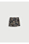 Women's Patterned Mini Stylish Use Brown Skirt Wf2525T3242-R9419 - 5