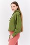 x X-Girl Women Sportswear Fit Long Sleeves Training Hoodie, Olive - 2