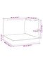Pallet Cushions 3 pcs Cream White Oxford Fabric - 3
