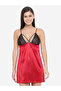 Lace Insert V Neck Strappy Babydoll - 4