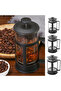 600ML Stainless Steel Tea Coffee Brewer with Filter Heat-Resistant Anti-Rust Multifunctional with Ha - 3