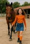 Orange Children's Long Sleeve T-Shirt Girls - Boys Unisex 100% Cotton - 2
