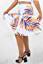 Women's Short Skirt Viscose Fabric Midi Length - 4