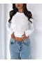 Women's Ultra Soft Round Neck Long Sleeve Blouse - 2