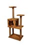 Three-Layered Slot Luxury Cat Scratching Platform and Cat Play House Brown 118 cm - 3