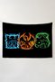 Pokemon Horizontal Wall Covering – Anime Themed Quality Fabric Room Decor Tapestry Wall Carpet