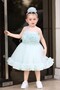 Frill-Trimmed A-Line Girl's Evening Dress with Pre-Plied Flawless Skirt - 3