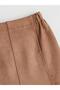 Elastic Waist Suede Girls' Skirt (W5) - 4