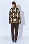 Baklava Pattern Embroidered Women's Sweater - Khaki |   Mkw535334-01 - 5