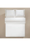 100% Cotton Satin Fabric Duvet Cover Set 260X240 cm White Stone - Manuela Series - 2