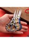 Promise Engagement Scissors, Ribbon Opening Special Day Ceremony Sewing Embroidery Scissors Silver - 5