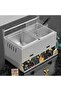 CENAP Commercial Deep Fryer, Gas Fryer Machine with Lid, 10L*2 Tanks and 2 Baskets, Surrounding 3D F - 6