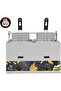 CENAP Commercial Deep Fryer, Gas Fryer Machine with Lid, 10L*2 Tanks and 2 Baskets, Surrounding 3D F