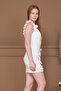 Atlas Floral Detailed Mini Dress - White - 5