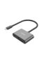 USB-C to HDMI & VGA Adapter | 4K HDMI, 1080P VGA, Plug & Play, Black | V1168A