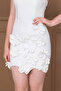 Atlas Floral Detailed Mini Dress - White - 3